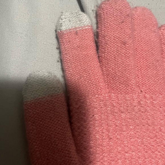 Pink Knit Beanie and Gloves Set - Picture 6 of 7